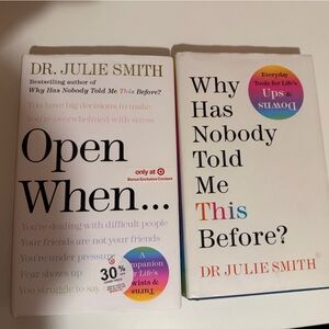 Open when and why has nobody told me this before book bundle